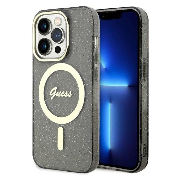 Guess iPhone 14 Pro Max 6.7 hardcase Glitter Gold MagSafe (Apple iPhone 14 Pro Max) (GUE002743-0)