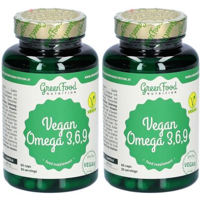 GreenFood Nutrition Vegan Omega 3,6,9 60cps 2x 2x60 St Kapseln
