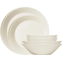 Teema Essgeschirr-Set, weiß, 8-teilig