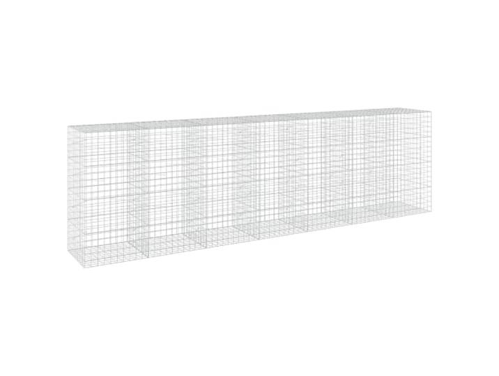 vidaXL Gabione mit 3,5 mm Draht und 10x10 cm Maschen 700x100x200 cm