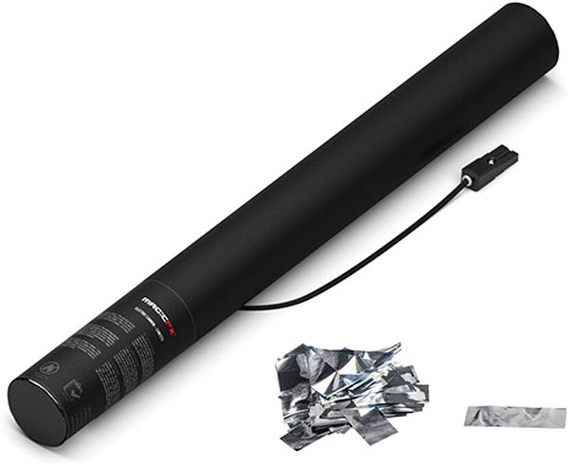 MagicFX Magic Fx Elektrische Konfettikanone 50cm - Silber Metallic