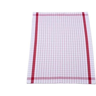 Geschirrtuch ROSS "Exclusiv", rot, B:50cm L:70cm, 50% Baumwolle, 50% Leinen, Geschirrtücher, Geschirrtuch, Karofond, 50% Baumwolle, 50% Leinen, 50x70 cm