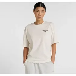 NEW BALANCE Damen Shirt Reimagined Oversized, Größe L in Weiß 51529