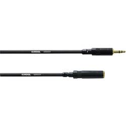 Cordial CFS 5 WY Audio Verlängerungskabel [1x Klinkenstecker 3.5 mm - 1x Klinkenbuchse 3.5 mm] 5.00 m Schwarz