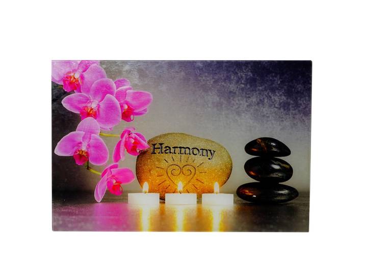 Jamb Glasbild Harmony Mehrfarbig, Glas, 60x40 cm, Bilder & Rahmen, Bilder, Glasbilder
