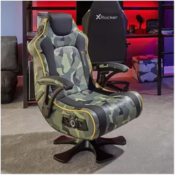 Default X-Rocker - Covert ops 2.1 Bluetooth audio Pedestal, Gaming Stuhl, Schwarz