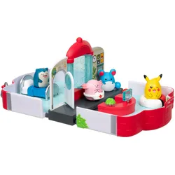 Pokémon-Center Spielset mit Squish-a-longs Figuren
