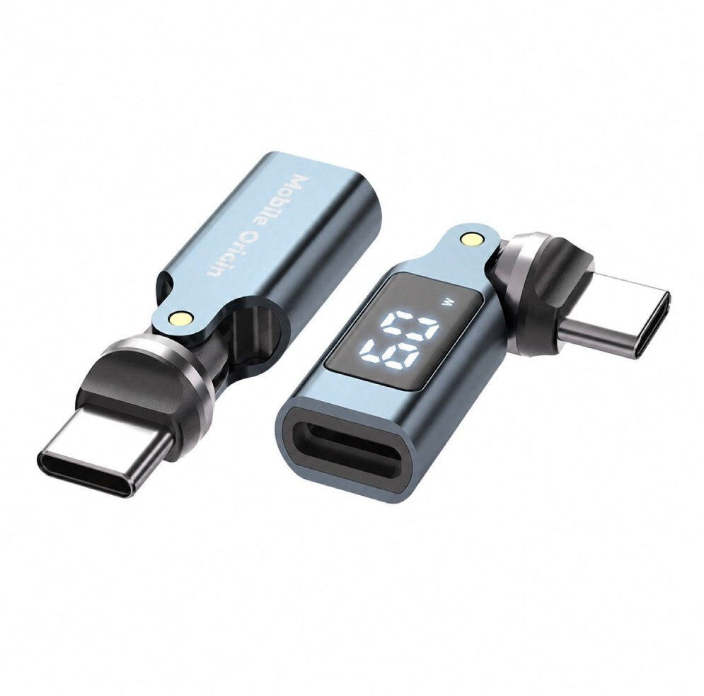 Mobile Origin 60W USB-C Adapter - 540° Roterbar - Grå