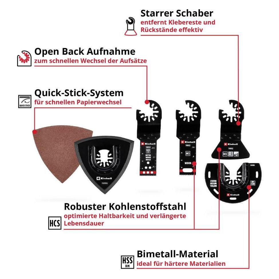 Einhell Multi-Tool-Set, 708117, 17-teilig (708117)