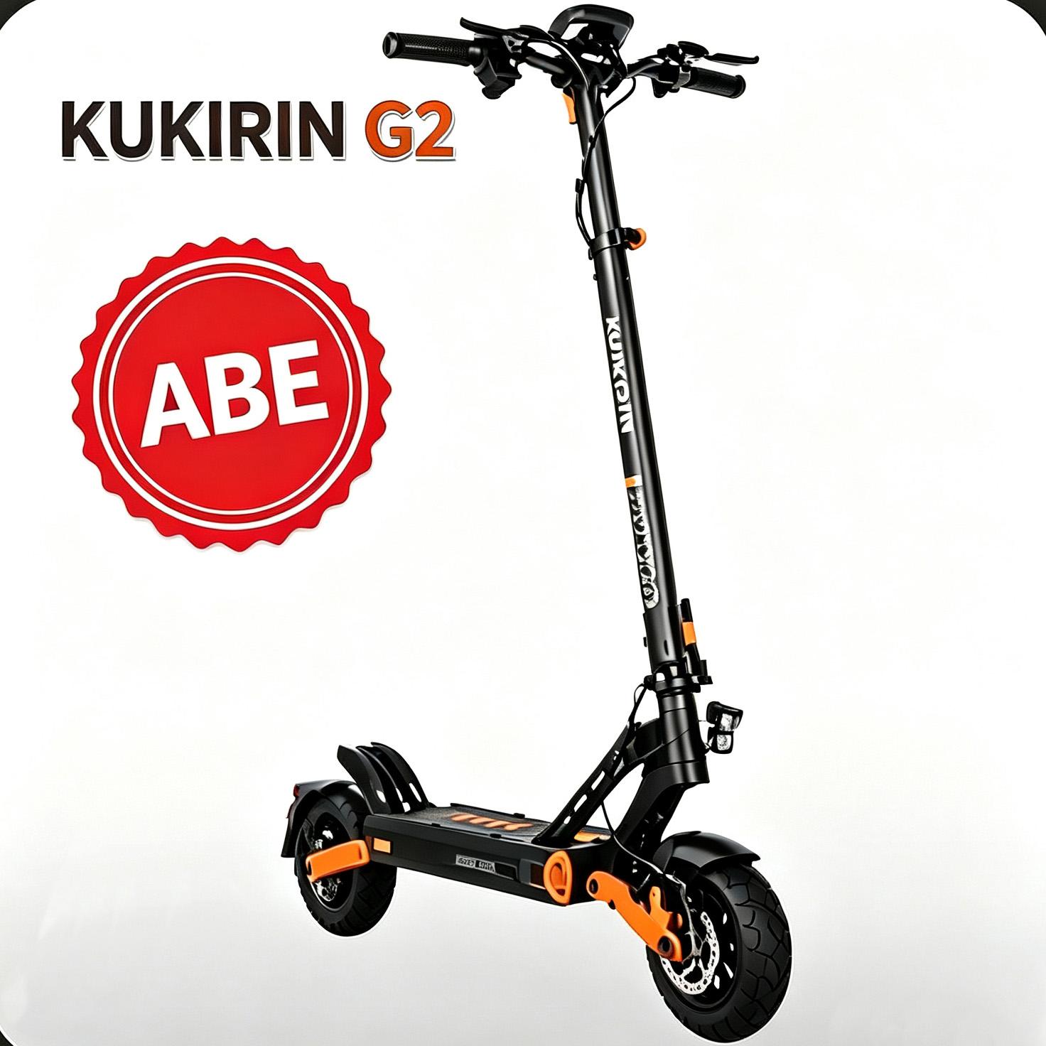 KUKIRIN G2P-ABE Elektro-Tretroller für Erwachsene, 48V 15,6Ah, 20 km/h, 9-Zoll-Vakuumreifen, vordere und hintere Doppelscheibenbremse, Federdämpfung