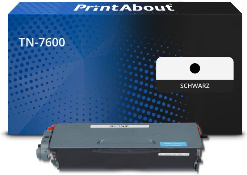 PrintAbout Toner kompatibel mit Brother TN-7600 - Schwarz - Hohe Kapazität