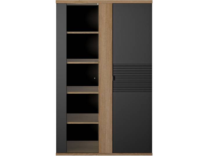 Vitrine Otello eiche Holzwerkstoff B 110 H 178 cm - Material: Holzwerkstoff/Glas