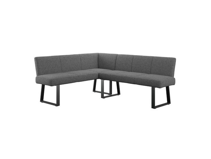 Eckbank anthrazit/Metallbeine Terri 162x202 cm
