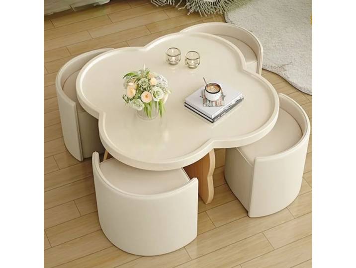 Organisateur de rangement Table basse couverture rigide ornements ensemble esthétique Table basse sol multifonction Mesa Centro meubles de Salon