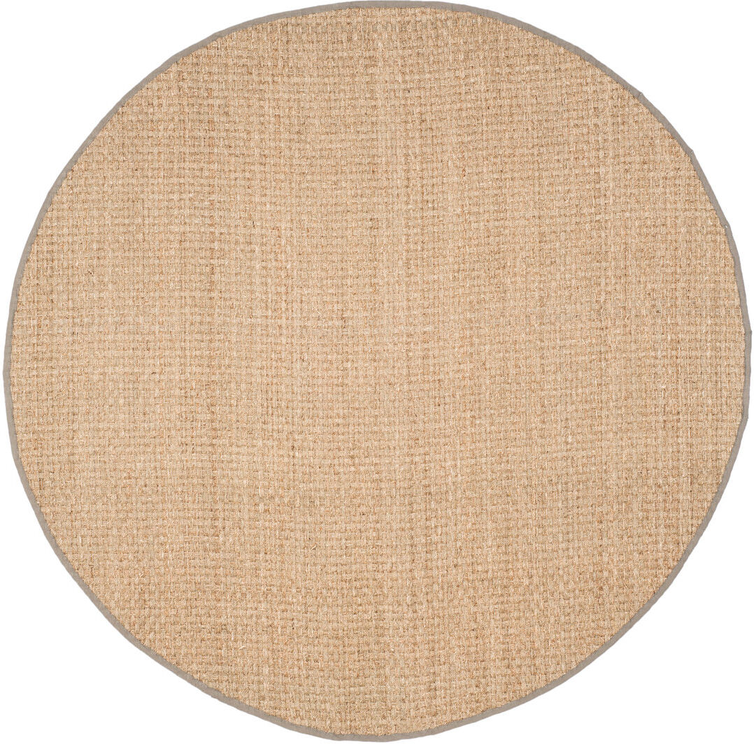 Blue Elephant Jeremy Machine Woven Beige/Grey Rug Beige;Brown Round 122 cm