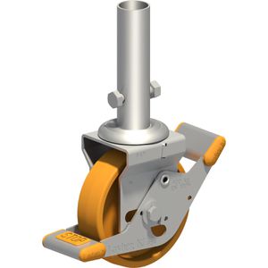 Layher Gerüst-Rolle 1301.150, Tragkraft 400kg, Lenkrolle, 150mm Ø, aus Polyamid