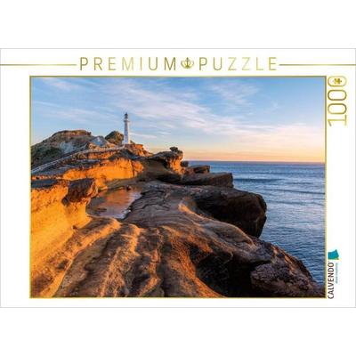 CALVENDO Puzzle Castlepoint Lighthouse - Nordinsel | 1000 Teile Lege-Größe 64x48cm Foto-Puzzle für glückliche Stunden