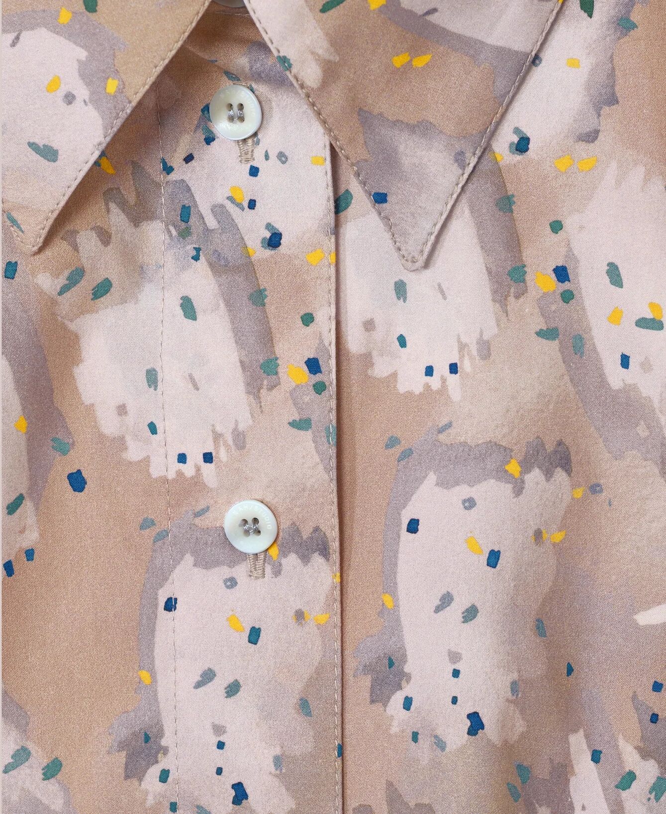 Nah/Studio Longbluse - Baumwolle - Gr. 40 - print