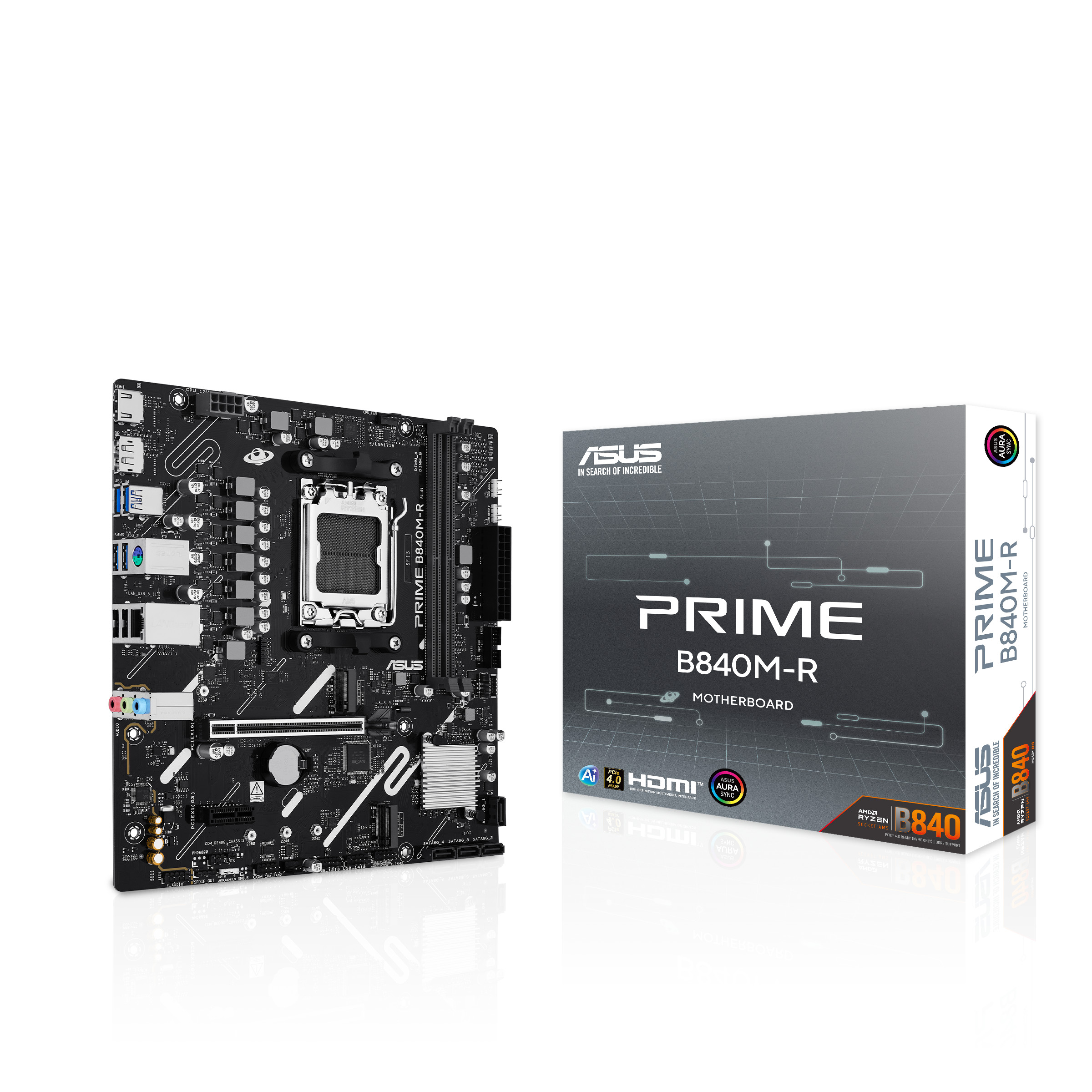 ASUS PRIME B840M-R Micro-ATX Mainboard - Sockel AM5