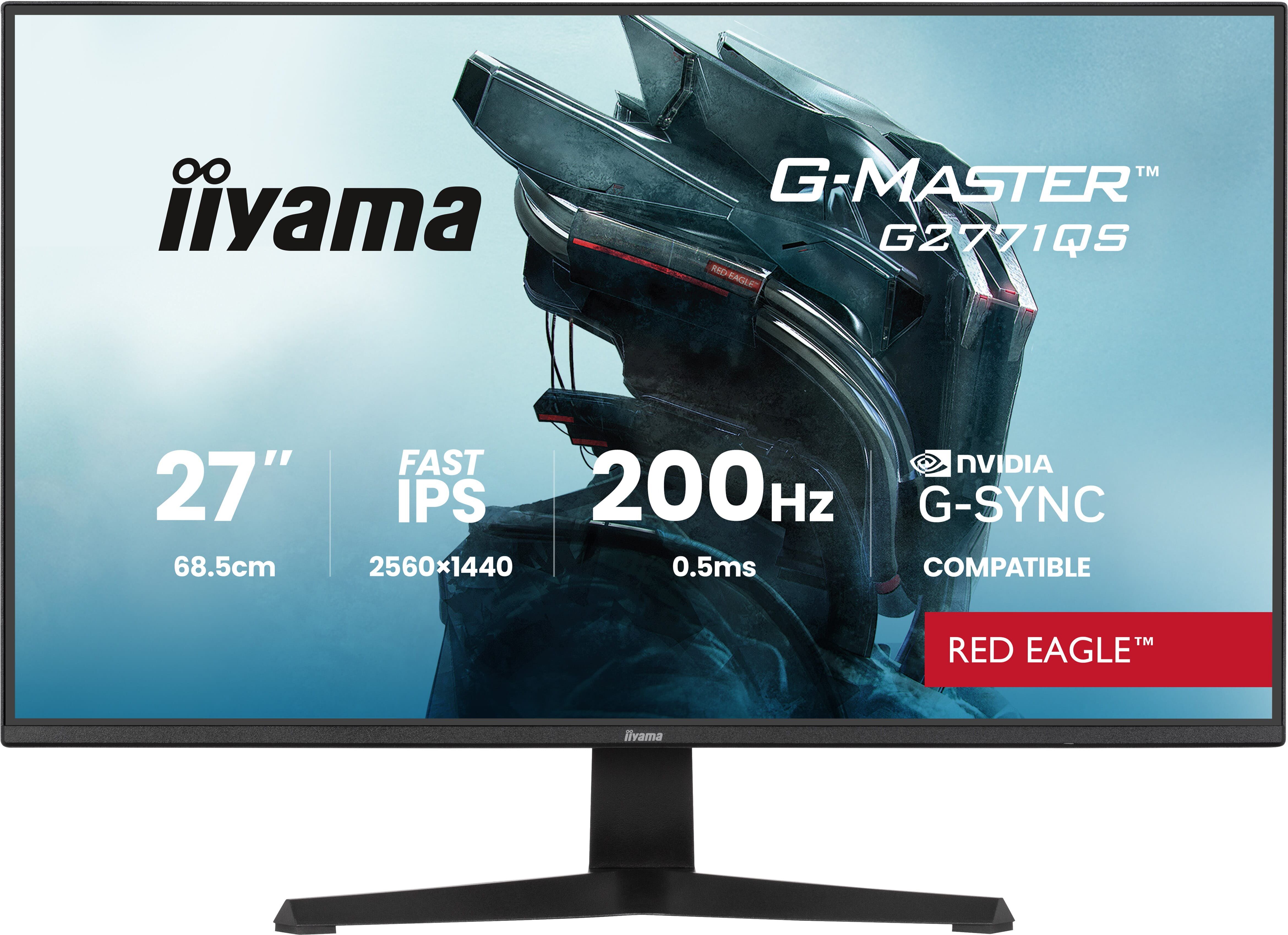 IIYAMA G-MASTER G2771QS-B1 computer monitor 68.6 cm (27") 2560 x 1440 pixels Wide Quad HD Black