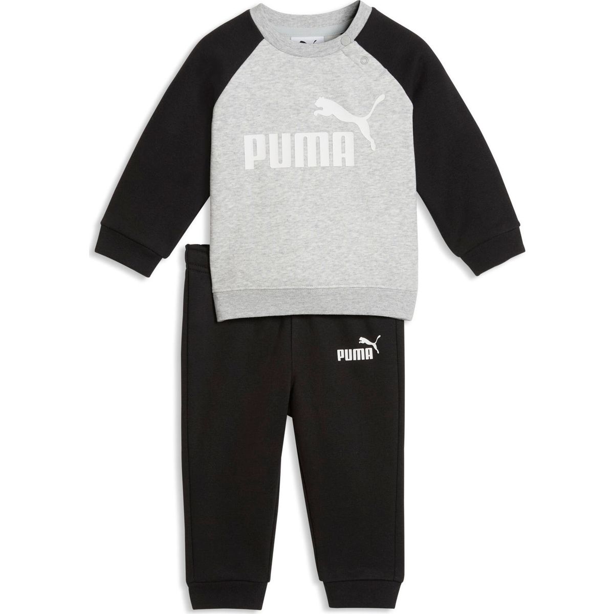 Puma Minicats Essentials Raglan Crew Set FL INF puma black-puma white (56) 104 686281-56-104