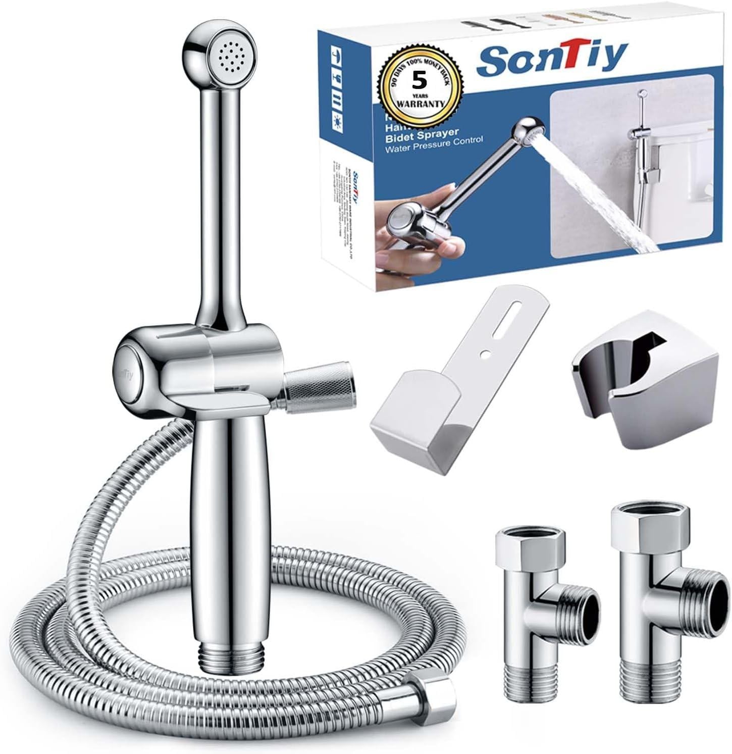 Chroom Bidetsproeier van messing voor toilet