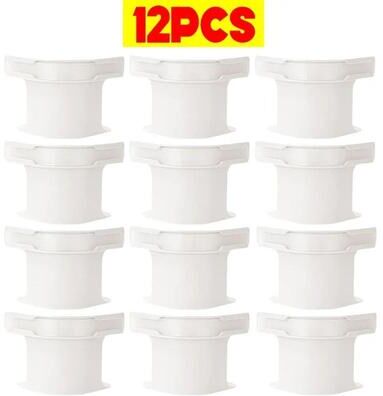 Uplifted Finds Non Slip Invisible Bedsheet Fixing Clip Fleet white 12 Pcs