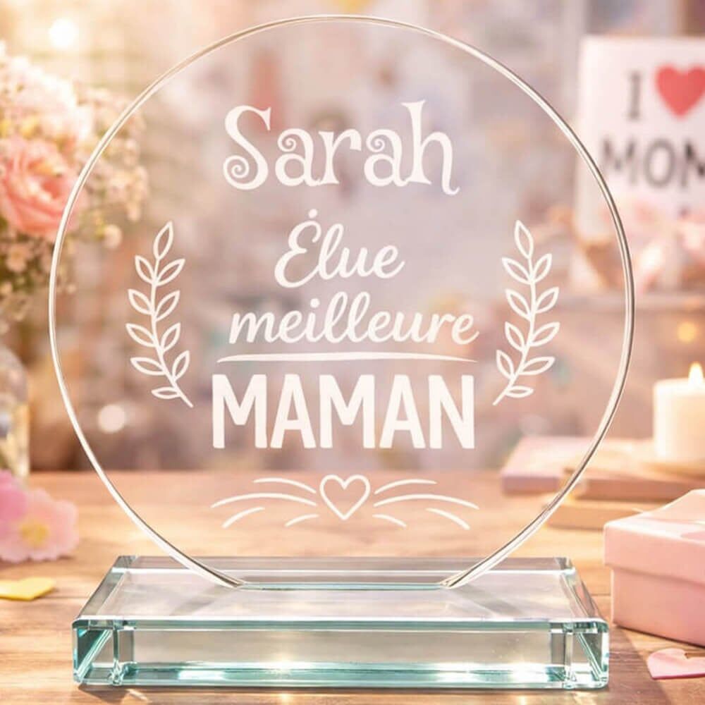 Ocadeau Trophée meilleure maman personnalisé