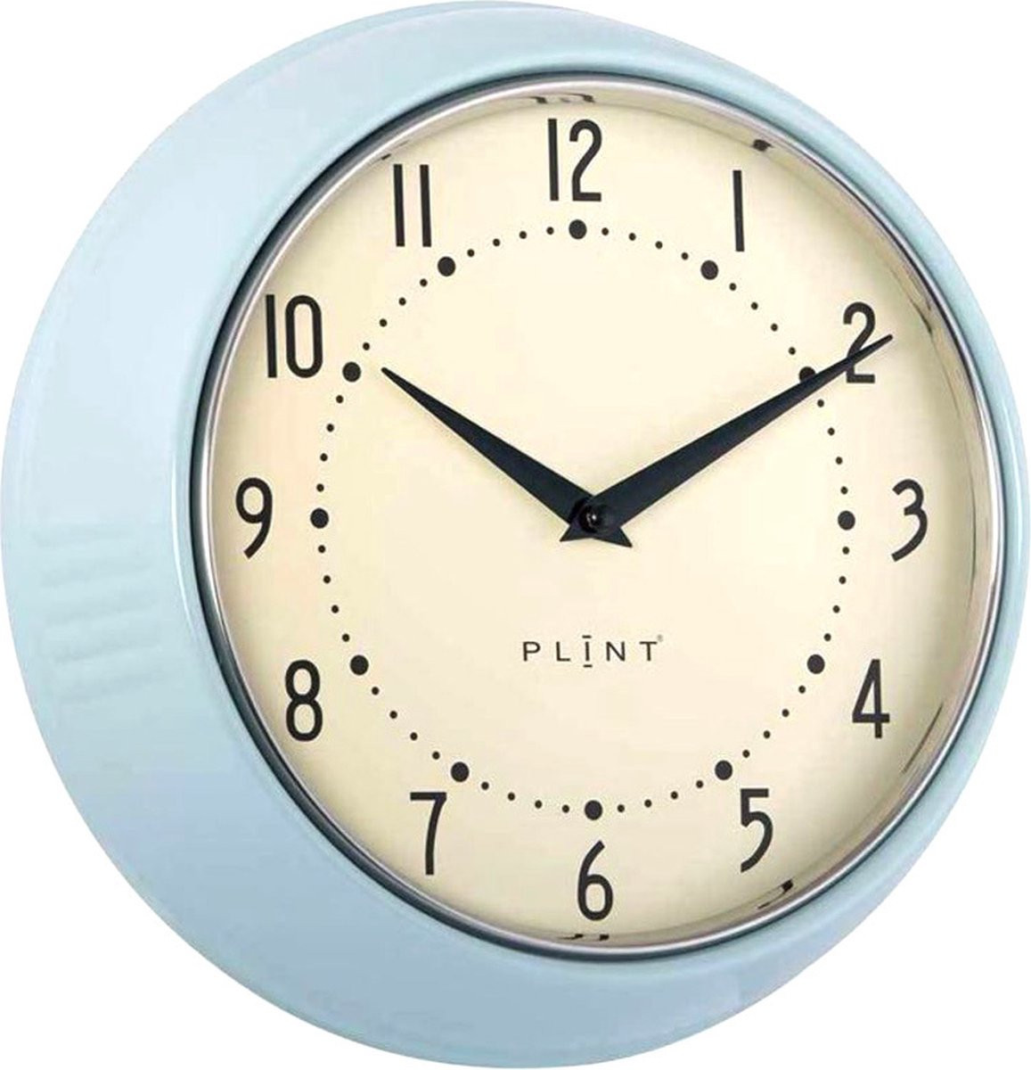 Plint Retro Analoge Wandklok - Ice - Doorsnede: 23 cm