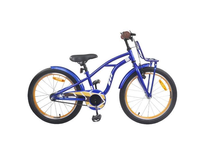 vidaXL Kinderfahrrad 18 Zoll für 5-7 Jahre alt Dunkelblau