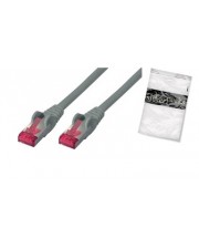 ShiverPeaks 10.00m Cat. 6a Patchkabel S/FTP PiMF RJ45 Stecker auf Weiß Kabel Netzwerk SFTP 10 m RJ-45 halogenfrei Kupferdraht Grau Aluminium Kupfer (BS75720-A)
