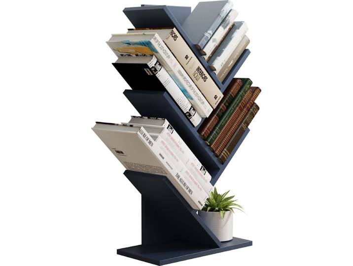 VCM Houten Opbergrek Boekenplank Deco Boekenrek Nulis L