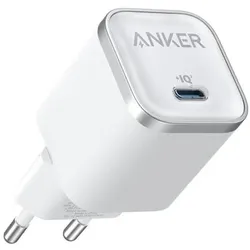 Anker Nano GaN Fast Charger (45 W, 1 Port), USB Ladegerät, Weiss