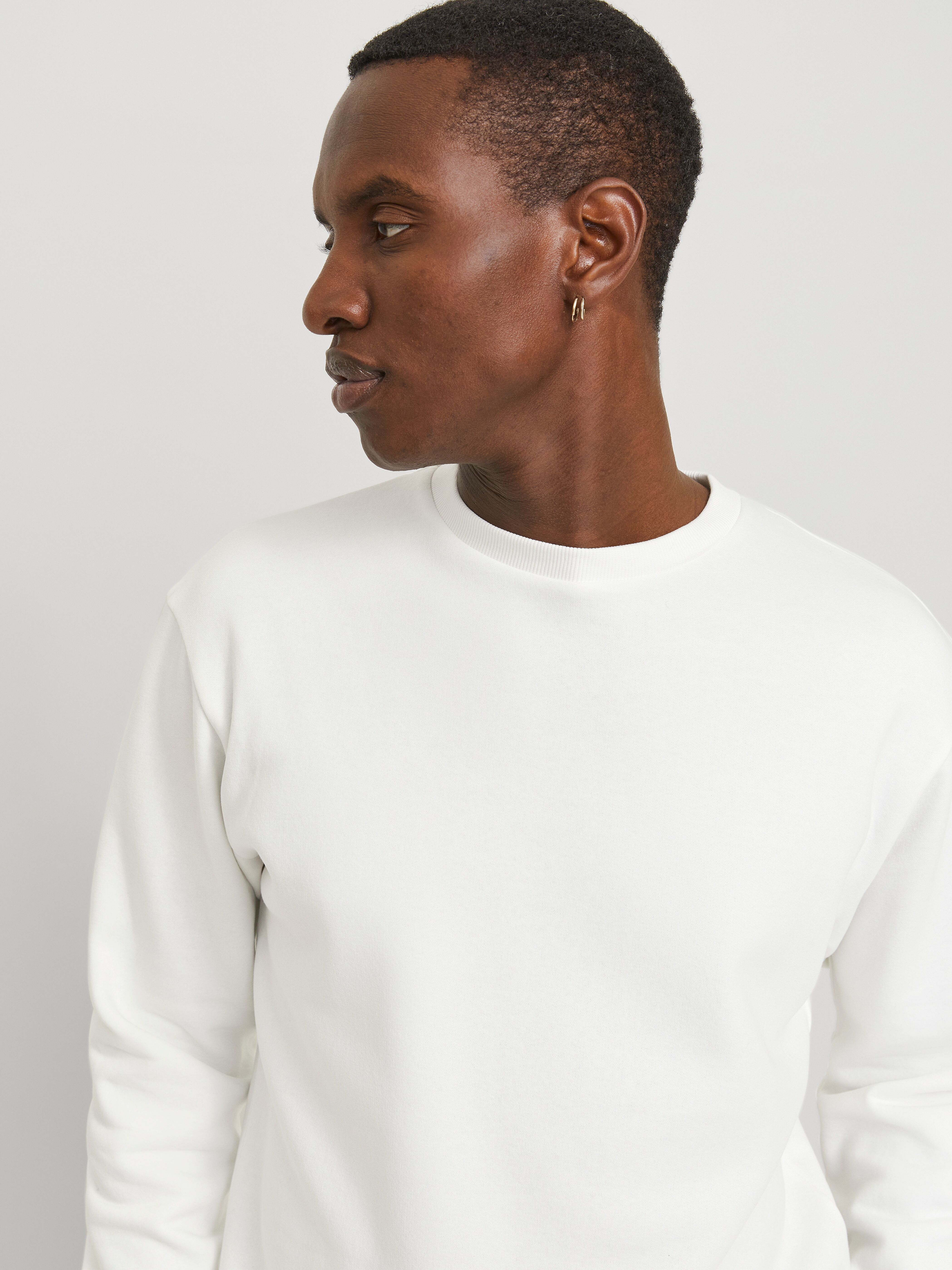 Jack & Jones "JJEBRADLEY mit Rippbündchen für Alltag und Freizeit", Materialmix, relaxed fit