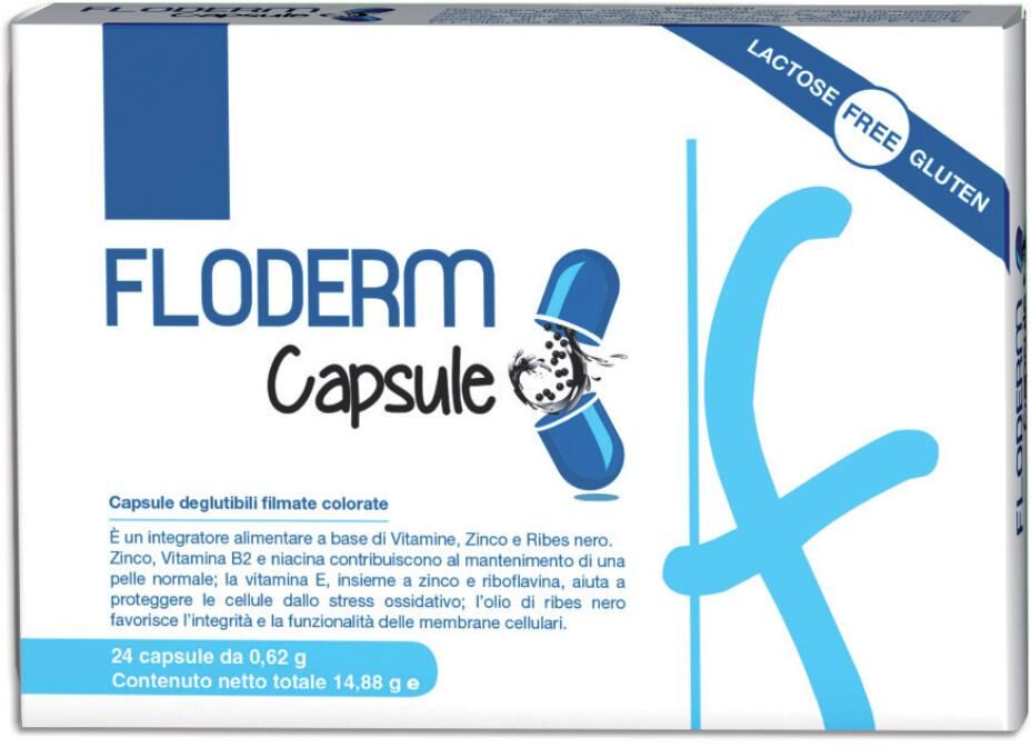 DREX PHARMA Srl Drex Pharma, Floderm, 24 capsule