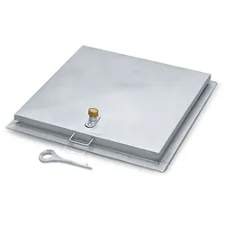 Zarges Brunnenabdeckung, eckig ohne Belüftungskamin aus Edelstahl ohne Isolierung 1200 mm x 1200 mm