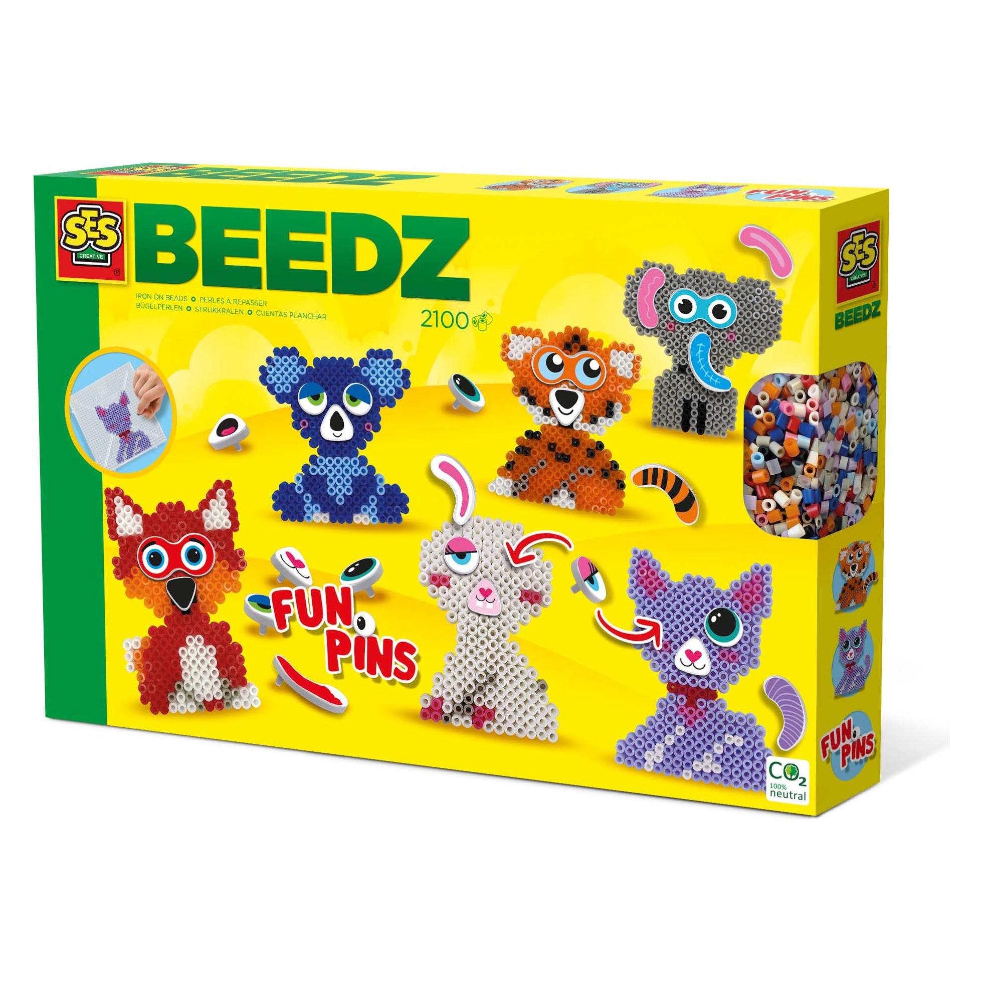 Ses Bügelperlen - FunPins Tiere (06308)