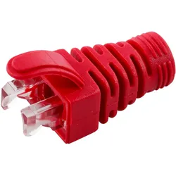MicroConnect Strain Relief Boot Cat5e, Elektronikkabel + Stecker, Rot