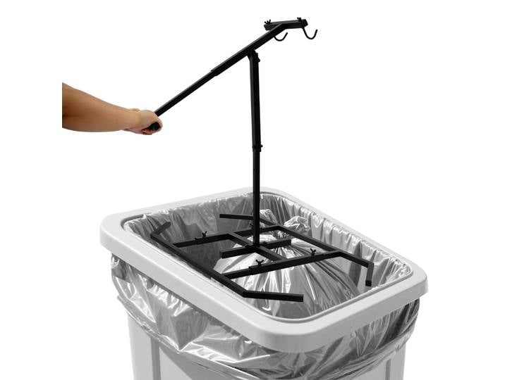 Compacateur poubelle manuel noir, compacteur poubelle manuel réglable de plus grande taille pour compenser les déchets