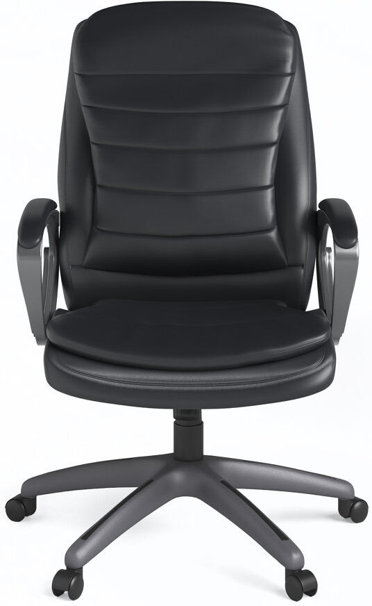 Inbox Zero Genuine Leather Executive Chair Black 126cm H X 66cm W X 66cm D