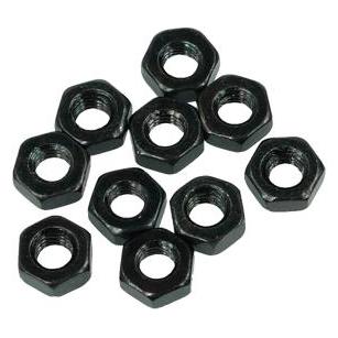 Aquatuning Mutter DIN 934 M3 Sechskant Black nickel (10er pack) (M3) (94565)
