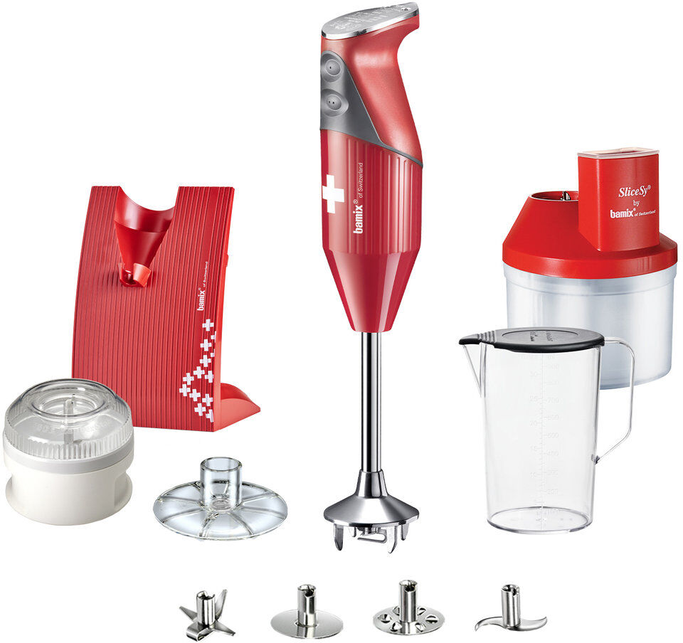 Bamix Superbox 200w Hand Blender Red