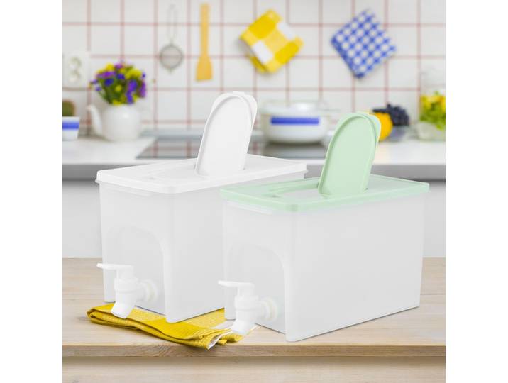 Distributeur de boissons glacées avec robinet, Durable pour un usage quotidien, récipient de limonade