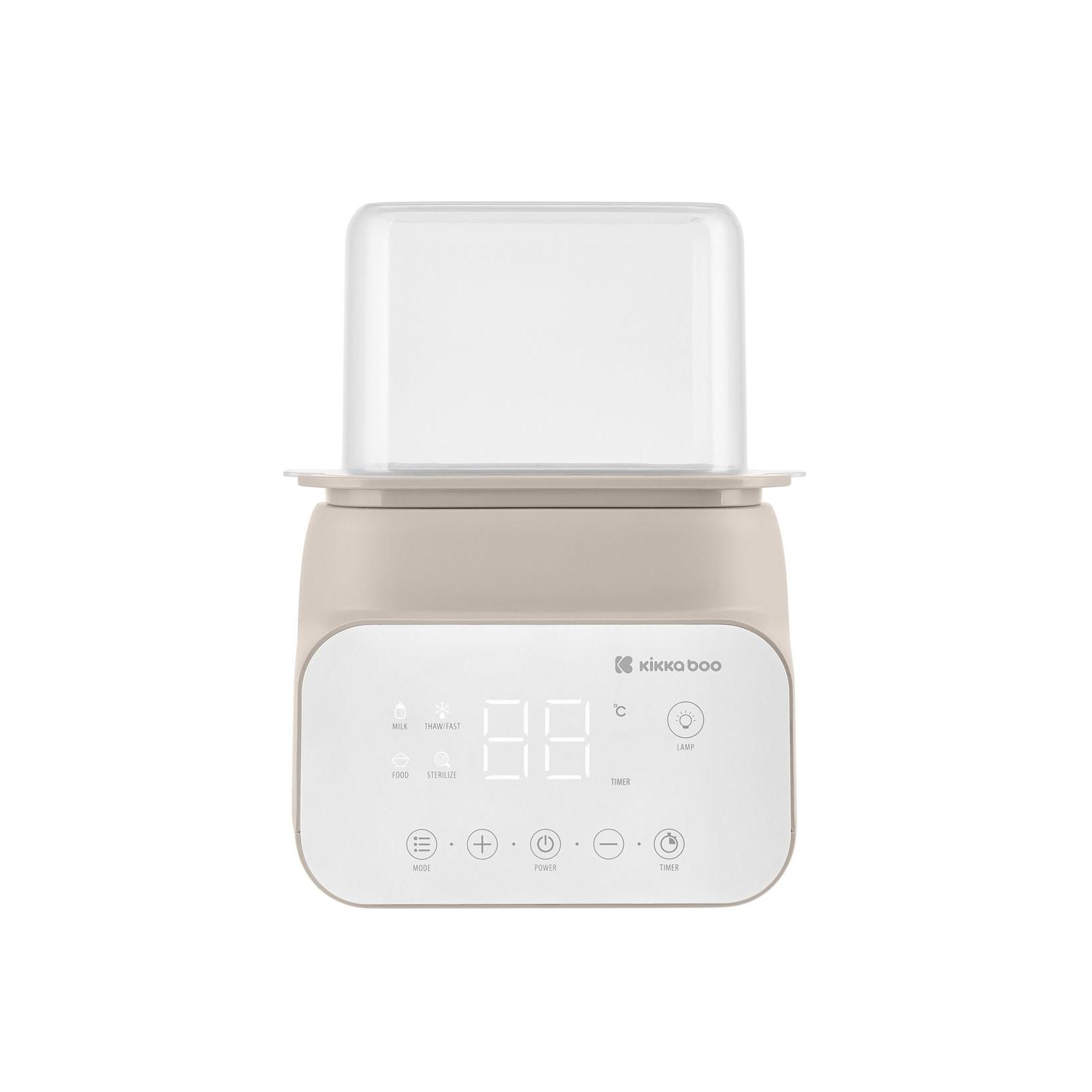 Kikkaboo Doppelflaschenwärmer Handy 4 in 1 Erwärmen Sterilisieren Nachtlicht beige