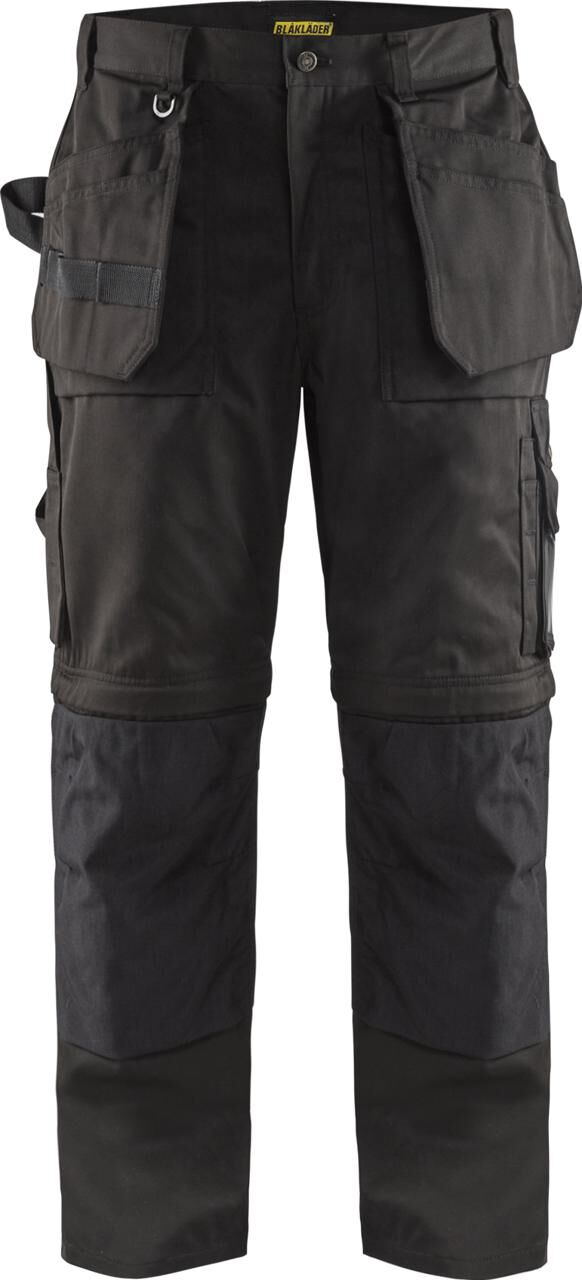 Blåkläder 1538 Håndværker Buks Zip-Off / Håndværker Arbejdsbuks Zip-Off - C146 - Sort