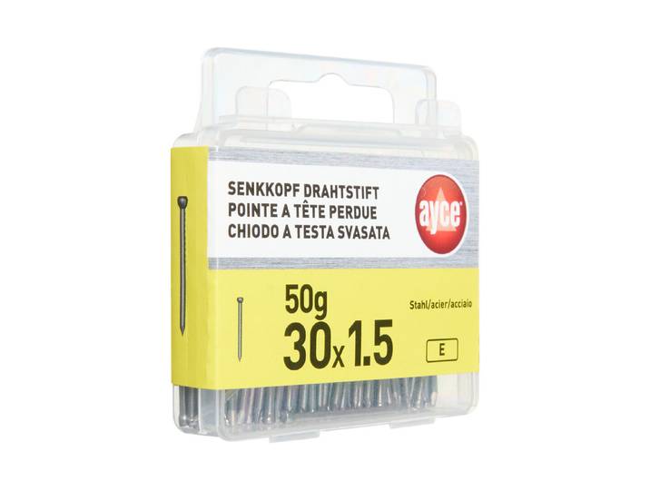 Ayce Senkkopf-Drahtstift 30 mm 1.5 mm
