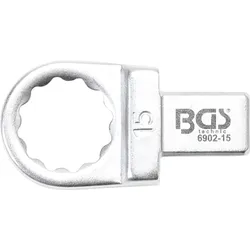 BGS Einsteck-Ringschlüssel 15 mm Aufnahme 9 x 12 mm - 6902-15