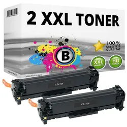 Druckfuxx, Toner, 2 XXL TONER für HP CE410X LaserJet Pro 300 color M351a MFP M375nw Pro 400 M451dn