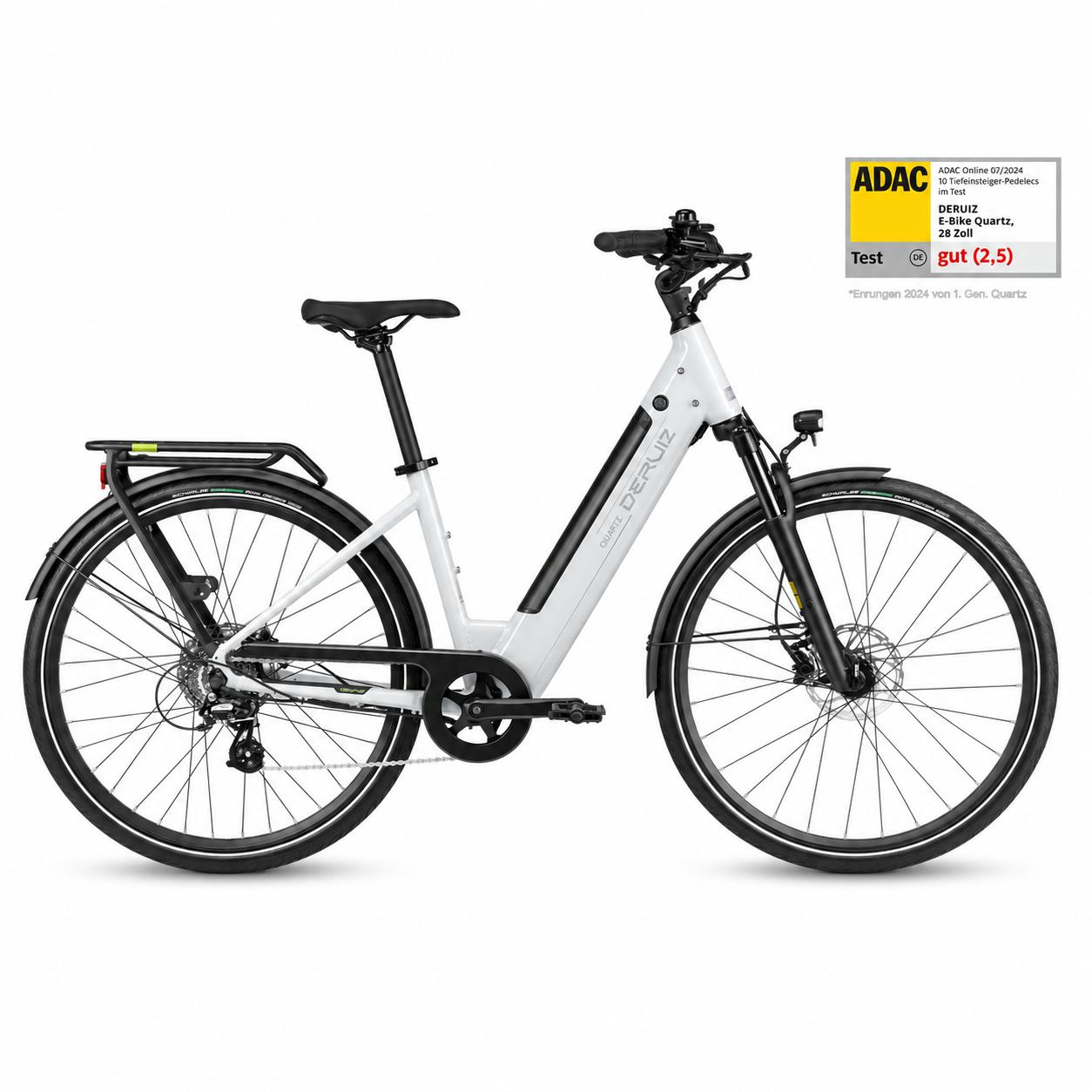 DERUIZ Quartz 2026 E-Citybike, 28 Zoll, 644 Wh, 55 Nm, bis 161 km