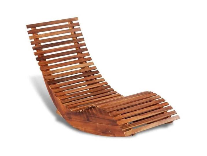 Chaise Longue de Jardin - Bois d'acacia - Transat de Patio Bain de Soleil d'Extérieur - Marron